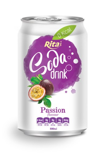 330ml Soda drink passion Flavour